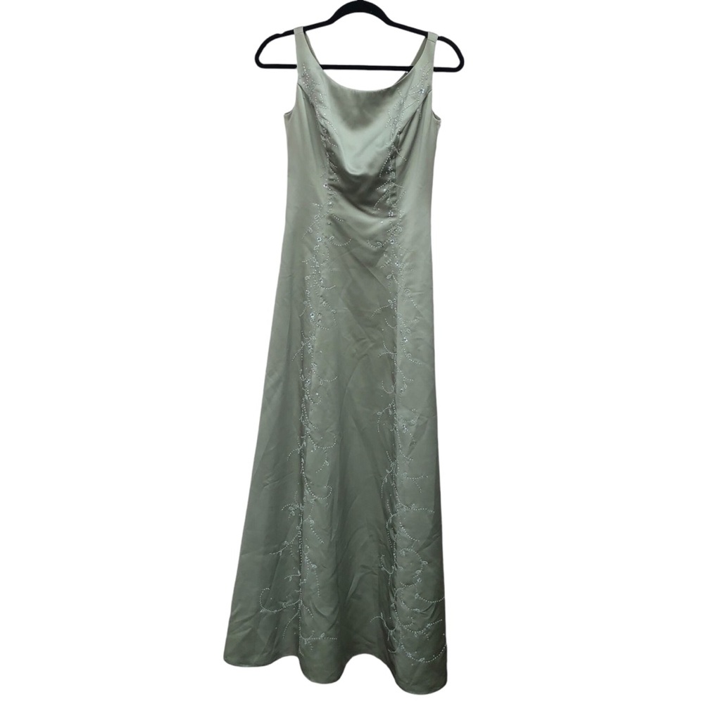 Alexis Mint Green Beaded Formal Dress size 4